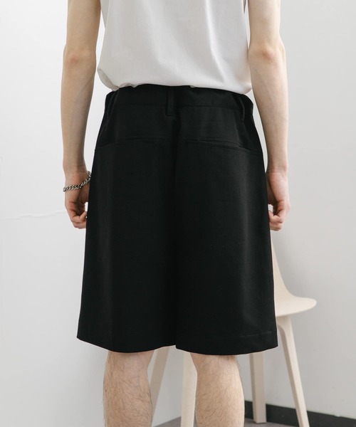 SENSE OF PLACE by URBAN RESEARCH（センスオブプレイスバイアーバンリサーチ）の「ワイドバギーショーツ（その他パンツ・メンズ・ベージュ/ブラック・MEDIUM/LARGE）」の17枚目の写真