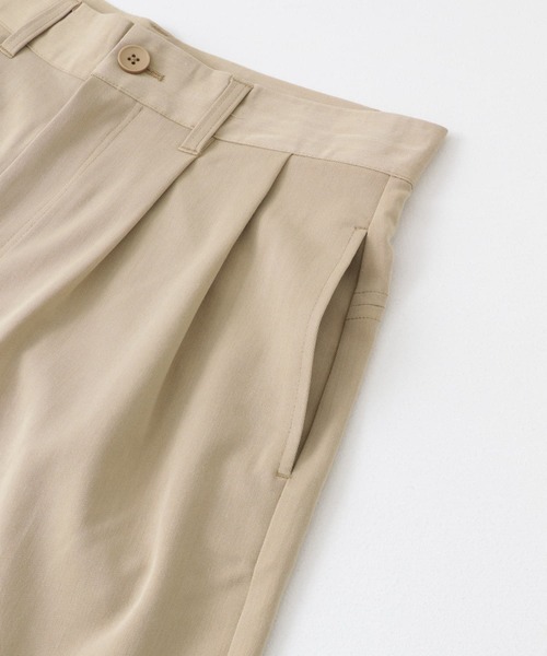 SENSE OF PLACE by URBAN RESEARCH（センスオブプレイスバイアーバンリサーチ）の「ワイドバギーショーツ（その他パンツ・メンズ・ベージュ/ブラック・MEDIUM/LARGE）」の21枚目の写真