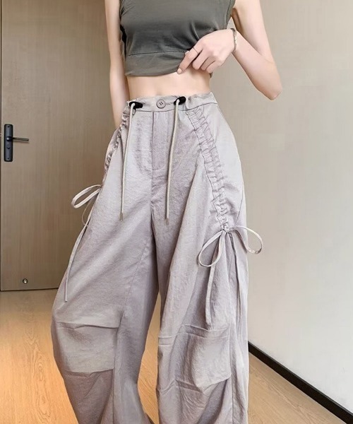 Miniministore(ミニミニストア)の「サイドドロスト カーゴパンツ レディース(カーゴパンツ・レディース・ライトグレー/ダークグレー/ブラック・L/S/M/XL/2XL)」の22枚目の写真