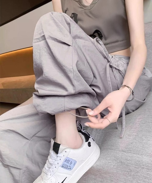Miniministore(ミニミニストア)の「サイドドロスト カーゴパンツ レディース(カーゴパンツ・レディース・ライトグレー/ダークグレー/ブラック・L/S/M/XL/2XL)」の21枚目の写真