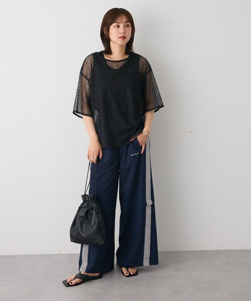 CRAFT STANDARD BOUTIQUE(クラフトスタンダードブティック)の「レースワイドTブラウス◆(シャツ/ブラウス・レディース・ブラック/ホワイト・FREE)」の9枚目の写真