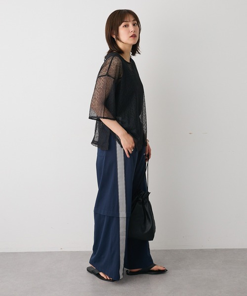 CRAFT STANDARD BOUTIQUE(クラフトスタンダードブティック)の「レースワイドTブラウス◆(シャツ/ブラウス・レディース・ブラック/ホワイト・FREE)」の8枚目の写真