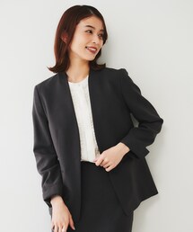 24SS/極美品✨アンタイトル スーツ セットアップ パンツ ノーカラー 2XL アンタイトル(UNTITLED) レディーススーツ | 通販・人気