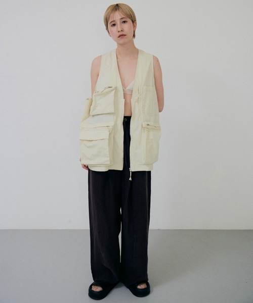 トップス lit NEW ver Hunting Nylon Vest ivory NEW ver.】Hunting Nylon Vest（ベスト）｜lit（リット）の