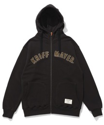 KRIFF MAYER（クリフメイヤー）の「ざっくり裏毛刺繍ジップパーカー（パーカー）」