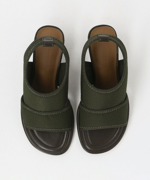 BEAUTY&YOUTH UNITED ARROWS（ビューティーアンドユースユナイテッドアローズ）の「ナイロン ポリウレタン カバー オープントゥ サンダル（サンダル・レディース・オリーブ/ブラック・37h/37/36h/36）」の17枚目の写真