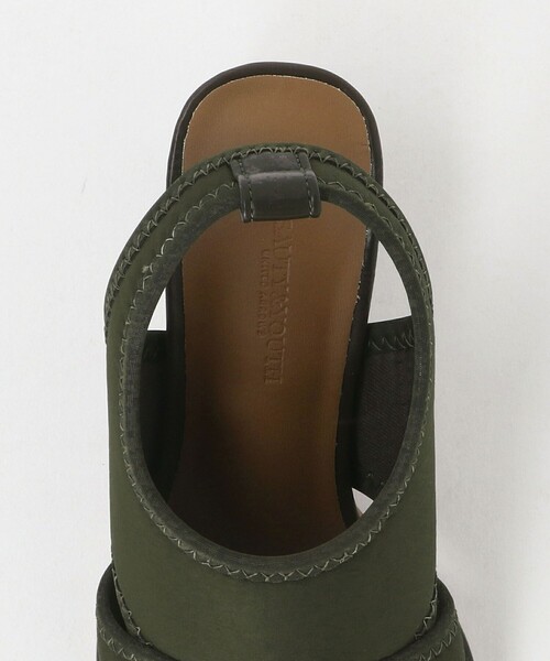 BEAUTY&YOUTH UNITED ARROWS（ビューティーアンドユースユナイテッドアローズ）の「ナイロン ポリウレタン カバー オープントゥ サンダル（サンダル・レディース・オリーブ/ブラック・37h/37/36h/36）」の9枚目の写真