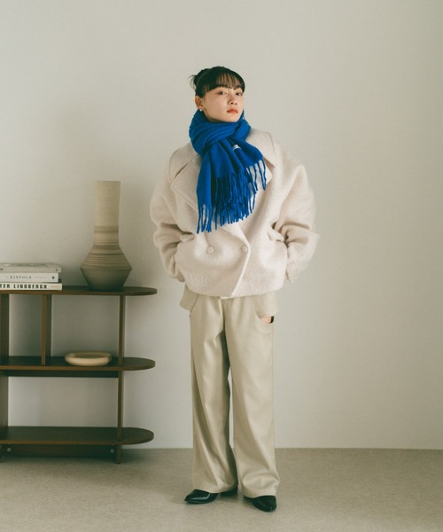 ★riiiiin様購入済み★ STUSSY マフラー USA製 ウォッシャブル可 STUSSY ステューシー マフラー メンズ HO18 Double Faced Wool