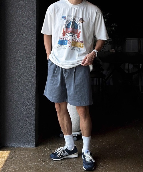 NOWLE（ノウル）の「【NOWLE】ヴィンテージライク アメリカン クラシック プリント 半袖 Tシャツ（Tシャツ/カットソー・メンズ・ホワイト・X-LARGE/LARGE/MEDIUM）」の2枚目の写真