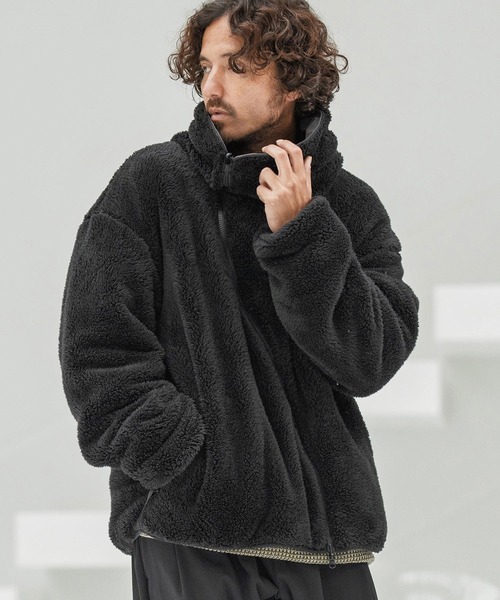 CAMBIO(カンビオ)の「mj10872-Wave Zipper Reversible Jacket リバーシブルジャケット(その他アウター・メンズ・ブラック系その他/ブラウン系その他/スミクロ/ベージュ系その他・S/M/L)」の1枚目の写真