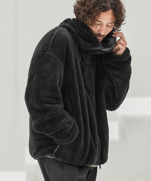 CAMBIO(カンビオ)の「mj10872-Wave Zipper Reversible Jacket リバーシブルジャケット(その他アウター・メンズ・ブラック系その他/ブラウン系その他/スミクロ/ベージュ系その他・S/M/L)」の5枚目の写真