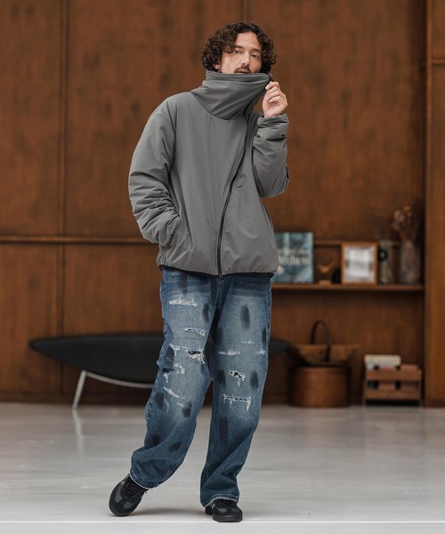 CAMBIO(カンビオ)の「mj10872-Wave Zipper Reversible Jacket リバーシブルジャケット(その他アウター・メンズ・ブラック系その他/ブラウン系その他/スミクロ/ベージュ系その他・S/M/L)」の19枚目の写真