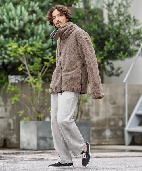 CAMBIO(カンビオ)の「mj10872-Wave Zipper Reversible Jacket リバーシブルジャケット(その他アウター・メンズ・ブラック系その他/ブラウン系その他/スミクロ/ベージュ系その他・S/M/L)」の22枚目の写真