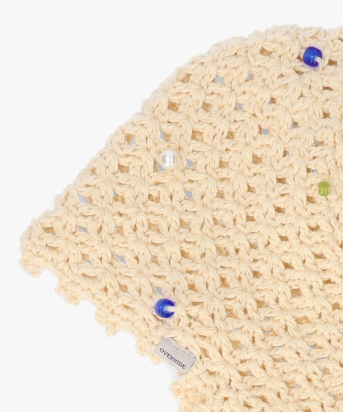 OVERRIDE(オーバーライド)の「OVERRIDE REC BEADS CROCHET GUIDE SG / オーバーライド(ニットキャップ/ビーニー・レディース・アイボリー/ブラック/ブラウン・57~59cm)」の16枚目の写真