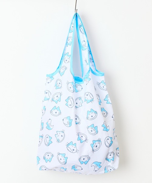 salle de bal（サルデバル）の「【 11ぴきのねこ 】  エコバッグ WNI（エコバッグ/サブバッグ・レディース・イエロー/ホワイト・FREE）」の3枚目の写真