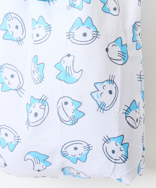 salle de bal（サルデバル）の「【 11ぴきのねこ 】  エコバッグ WNI（エコバッグ/サブバッグ・レディース・イエロー/ホワイト・FREE）」の5枚目の写真