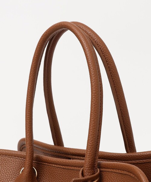 quaranciel: 2way 金具 ベルト スクエア トート バッグ（A4対応