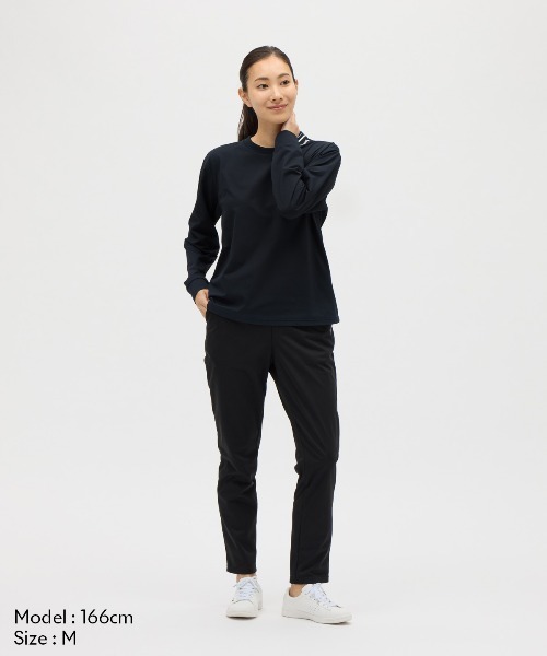 le coq sportif(ルコックスポルティフ)の「【ルコックスポルティフ】吸汗速乾/ストレッチ/UVカット/遮熱ヘランカ 長袖Tシャツ(Tシャツ/カットソー・レディース・イエロー/ネイビー/ホワイト/レッド・M/S/L/XL)」の11枚目の写真