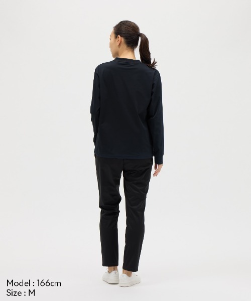 le coq sportif(ルコックスポルティフ)の「【ルコックスポルティフ】吸汗速乾/ストレッチ/UVカット/遮熱ヘランカ 長袖Tシャツ(Tシャツ/カットソー・レディース・イエロー/ネイビー/ホワイト/レッド・M/S/L/XL)」の12枚目の写真