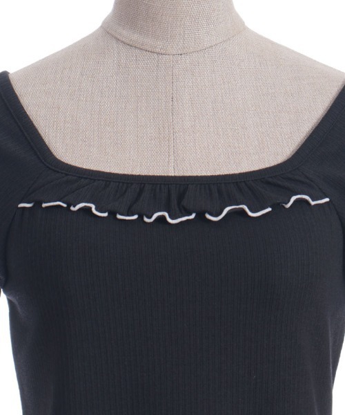 axes femme POETIQUE（アクシーズファムポエティック）の「メローリボンカットプルオーバー（Tシャツ/カットソー・レディース・キナリ/サックスブルー/ブラック・MEDIUM）」の10枚目の写真