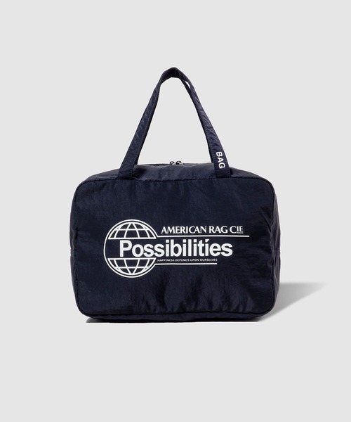 AMERICAN RAG CIE(アメリカンラグシー)の「【AMERICAN RAG CIE】GLOBE MINI BOSTON BAG(ボストンバッグ・レディース・グレー/ネイビー・FREE)」の2枚目の写真