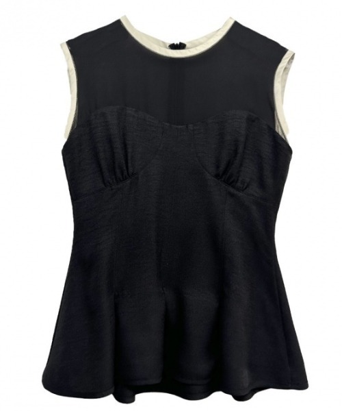 HONEY MI HONEY（ハニーミーハニー）の「flannel corset tops（シャツ/ブラウス・レディース・ベージュ/グレー/ブラック・FREE）」の4枚目の写真