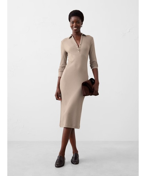 セール】BANANA REPUBLIC FACTORY STORE ワイドリブニット ミディ