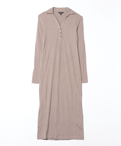 BANANA REPUBLIC FACTORY STORE(バナナリパブリック ファクトリーストア)の「BANANA REPUBLIC FACTORY STORE ワイドリブニット ミディワンピース(ワンピース・レディース・ベージュ/レッド系その他・L/M/S/XS)」の6枚目の写真