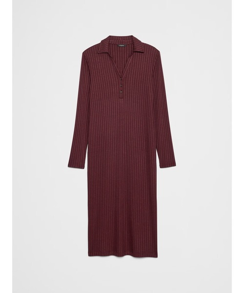 BANANA REPUBLIC FACTORY STORE(バナナリパブリック ファクトリーストア)の「BANANA REPUBLIC FACTORY STORE ワイドリブニット ミディワンピース(ワンピース・レディース・ベージュ/レッド系その他・L/M/S/XS)」の5枚目の写真