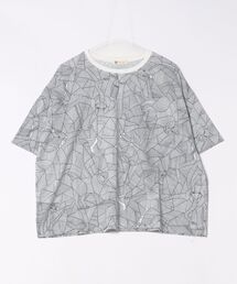 (BD)【BARNDOOR】総柄 プリント ドルマンスリーブ Tシャツ