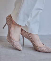 SEVEN TWELVE THIRTY（セヴントゥエルヴサーティー）の「スティレットヒール 柄チュールパンプス（パンプス・レディース）」