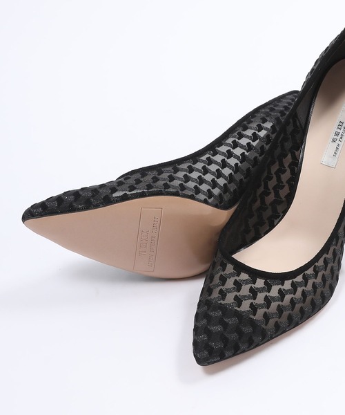 SEVEN TWELVE THIRTY(セヴントゥエルヴサーティー)の「スティレットヒール 柄チュールパンプス(パンプス・レディース・ブラック/グレイッシュベージュ/グリーン・22cm/22.5cm/23cm/23.5cm/24cm/24.5cm)」の9枚目の写真
