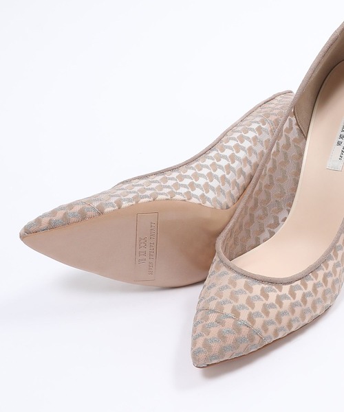 SEVEN TWELVE THIRTY(セヴントゥエルヴサーティー)の「スティレットヒール 柄チュールパンプス(パンプス・レディース・ブラック/グレイッシュベージュ/グリーン・22cm/22.5cm/23cm/23.5cm/24cm/24.5cm)」の19枚目の写真