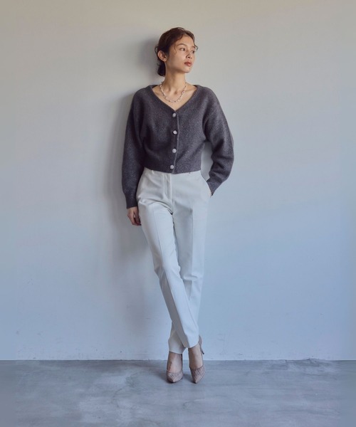 SEVEN TWELVE THIRTY(セヴントゥエルヴサーティー)の「スティレットヒール 柄チュールパンプス(パンプス・レディース・ブラック/グレイッシュベージュ/グリーン・22cm/22.5cm/23cm/23.5cm/24cm/24.5cm)」の14枚目の写真