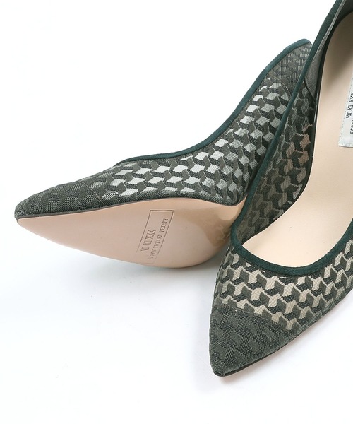 SEVEN TWELVE THIRTY(セヴントゥエルヴサーティー)の「スティレットヒール 柄チュールパンプス(パンプス・レディース・ブラック/グレイッシュベージュ/グリーン・22cm/22.5cm/23cm/23.5cm/24cm/24.5cm)」の22枚目の写真