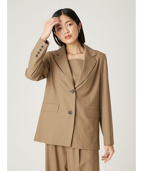 FRAY I.D(フレイアイディー)の「シングルテーラードジャケット(テーラードジャケット・レディース・ネイビー/チェック/キャメル・0/1)」の20枚目の写真