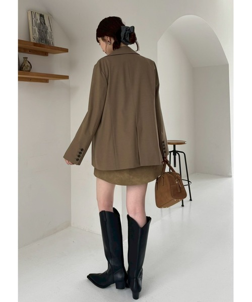 FRAY I.D(フレイアイディー)の「シングルテーラードジャケット(テーラードジャケット・レディース・ネイビー/チェック/キャメル・0/1)」の7枚目の写真