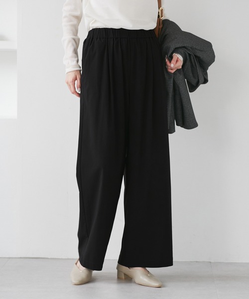 ROPE' PICNIC(ロペピクニック)の「キレイ目イージーワイドパンツ/UVカット(その他パンツ・レディース・ブラック/チャコールグレー/ベージュ系その他2/ダークブラウン・M/S/L)」の12枚目の写真