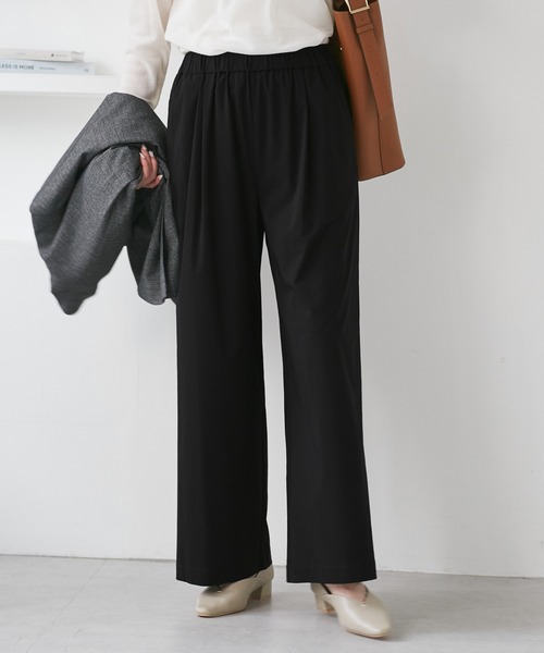 ROPE' PICNIC(ロペピクニック)の「キレイ目イージーワイドパンツ/UVカット(その他パンツ・レディース・ブラック/チャコールグレー/ベージュ系その他2/ダークブラウン・M/S/L)」の13枚目の写真