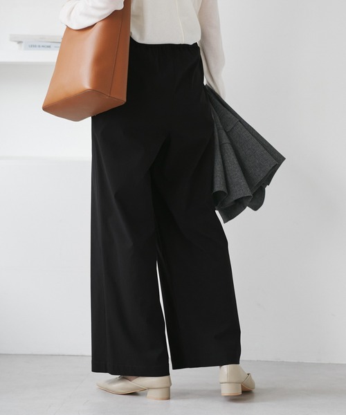 ROPE' PICNIC(ロペピクニック)の「キレイ目イージーワイドパンツ/UVカット(その他パンツ・レディース・ブラック/チャコールグレー/ベージュ系その他2/ダークブラウン・M/S/L)」の14枚目の写真