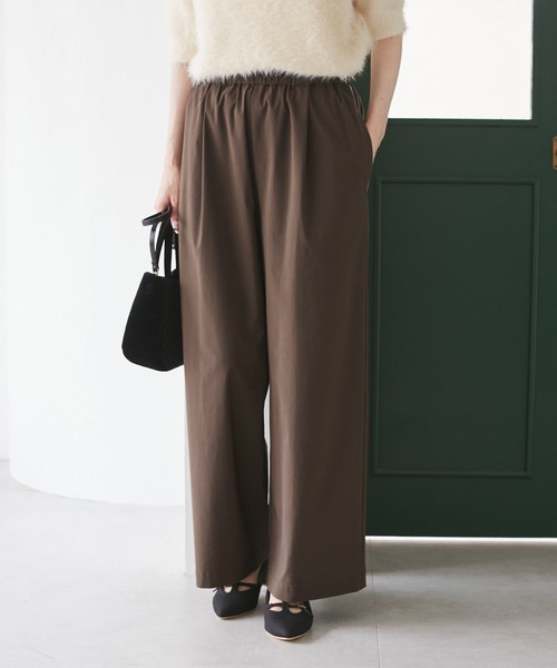 ROPE' PICNIC(ロペピクニック)の「キレイ目イージーワイドパンツ/UVカット(その他パンツ・レディース・ブラック/チャコールグレー/ベージュ系その他2/ダークブラウン・M/S/L)」の22枚目の写真