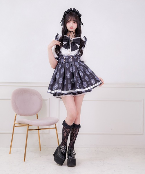 Pal elfy(パルエルフィー)の「姫リボンコンビネゾン(ワンピース・レディース・ブラック/ピンク・LARGE/フリー)」の11枚目の写真