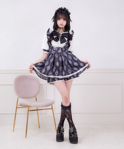 Pal elfy(パルエルフィー)の「姫リボンコンビネゾン(ワンピース・レディース・ブラック/ピンク・LARGE/フリー)」の8枚目の写真