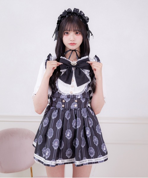 Pal elfy(パルエルフィー)の「姫リボンコンビネゾン(ワンピース・レディース・ブラック/ピンク・LARGE/フリー)」の5枚目の写真