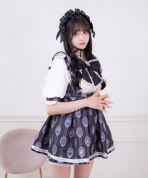 Pal elfy(パルエルフィー)の「姫リボンコンビネゾン(ワンピース・レディース・ブラック/ピンク・LARGE/フリー)」の4枚目の写真