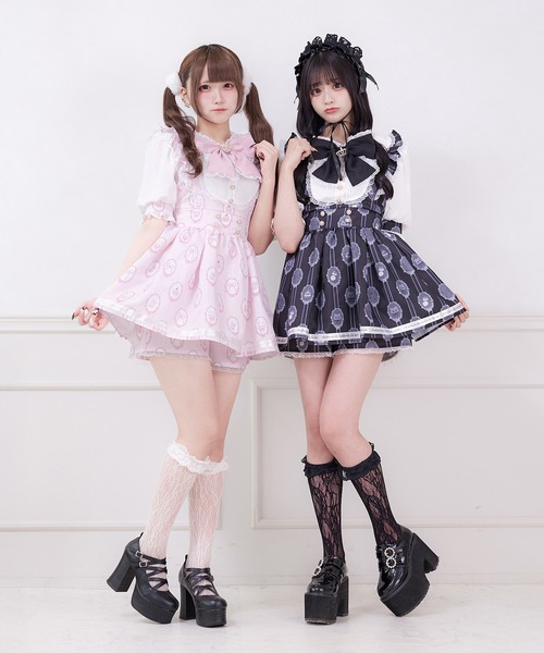 恋と深空 シン４点 ショッパー リボンBWビリビリ会場 在庫限り セール】姫リボンコンビネゾン（ワンピース）｜Pal elfy（パル