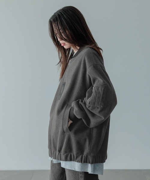 LOWRYS FARM（ローリーズファーム）の「【LFM(U)】WフェイスＭＡ－１　494446（MA-1・メンズ・ネイビー/チャコールグレー・MEDIUM/LARGE）」の7枚目の写真