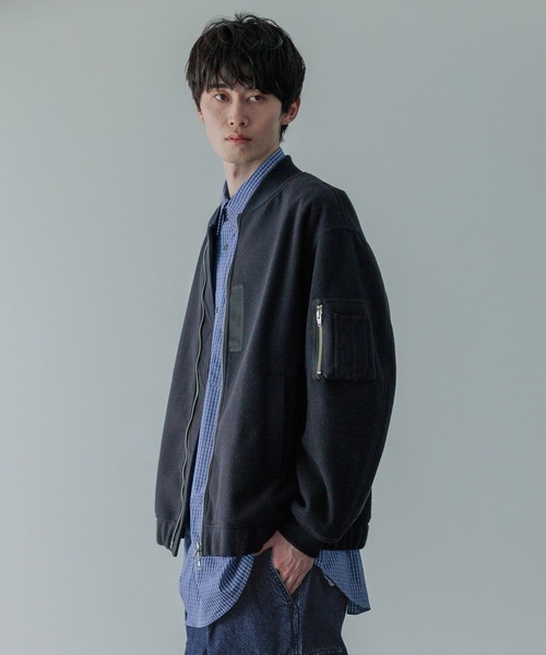 LOWRYS FARM（ローリーズファーム）の「【LFM(U)】WフェイスＭＡ－１　494446（MA-1・メンズ・ネイビー/チャコールグレー・MEDIUM/LARGE）」の11枚目の写真