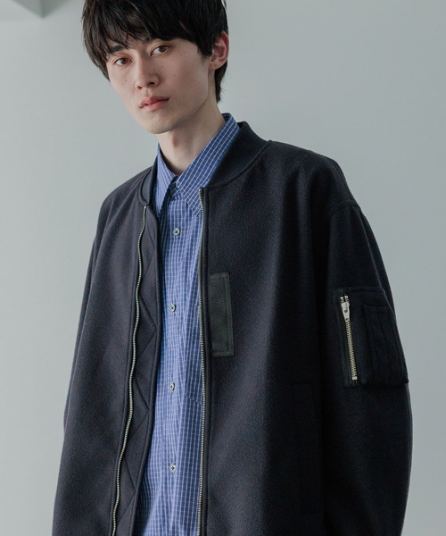 LOWRYS FARM（ローリーズファーム）の「【LFM(U)】WフェイスＭＡ－１　494446（MA-1・メンズ・ネイビー/チャコールグレー・MEDIUM/LARGE）」の12枚目の写真