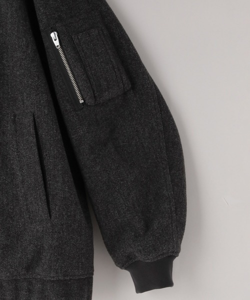 LOWRYS FARM（ローリーズファーム）の「【LFM(U)】WフェイスＭＡ－１　494446（MA-1・メンズ・ネイビー/チャコールグレー・MEDIUM/LARGE）」の16枚目の写真